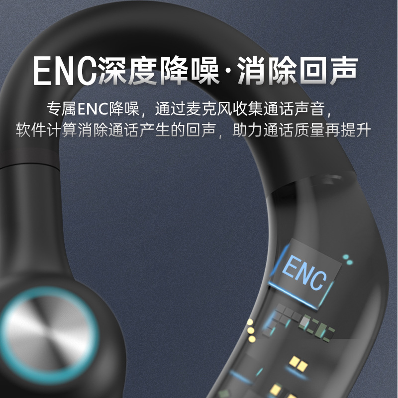 亚马逊爆款无线商务挂耳式蓝牙耳机G3单耳ENC双唛降噪跨境爆款