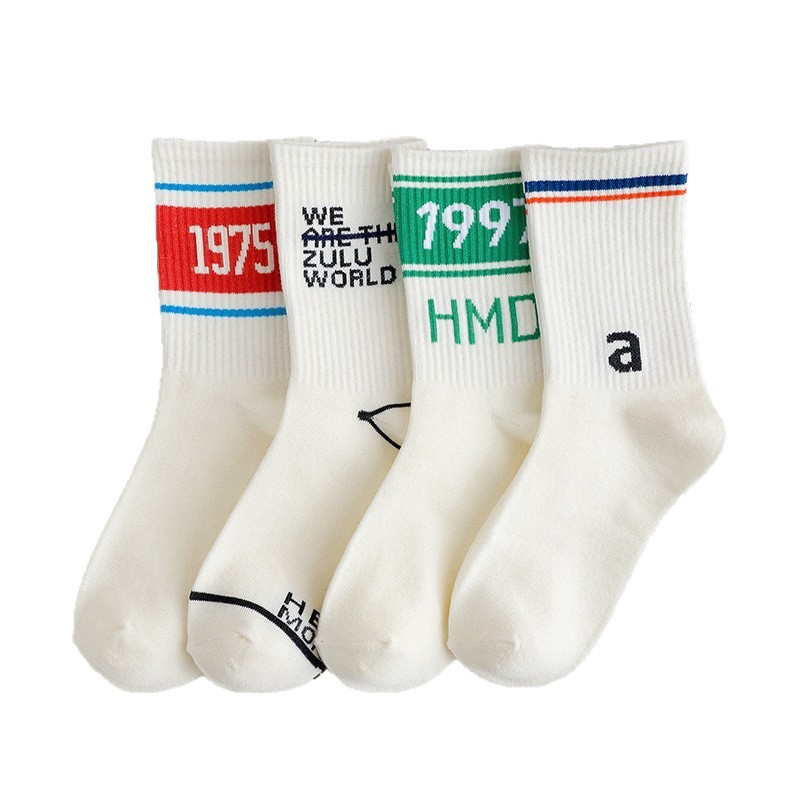Zhuji Socks Men's Anti-Odor Sweat-Absorbent Long Socks, Mid-Calf Sports Socks, Four Seasons Casual Cotton Socks, Wholesale from Manufacturer
