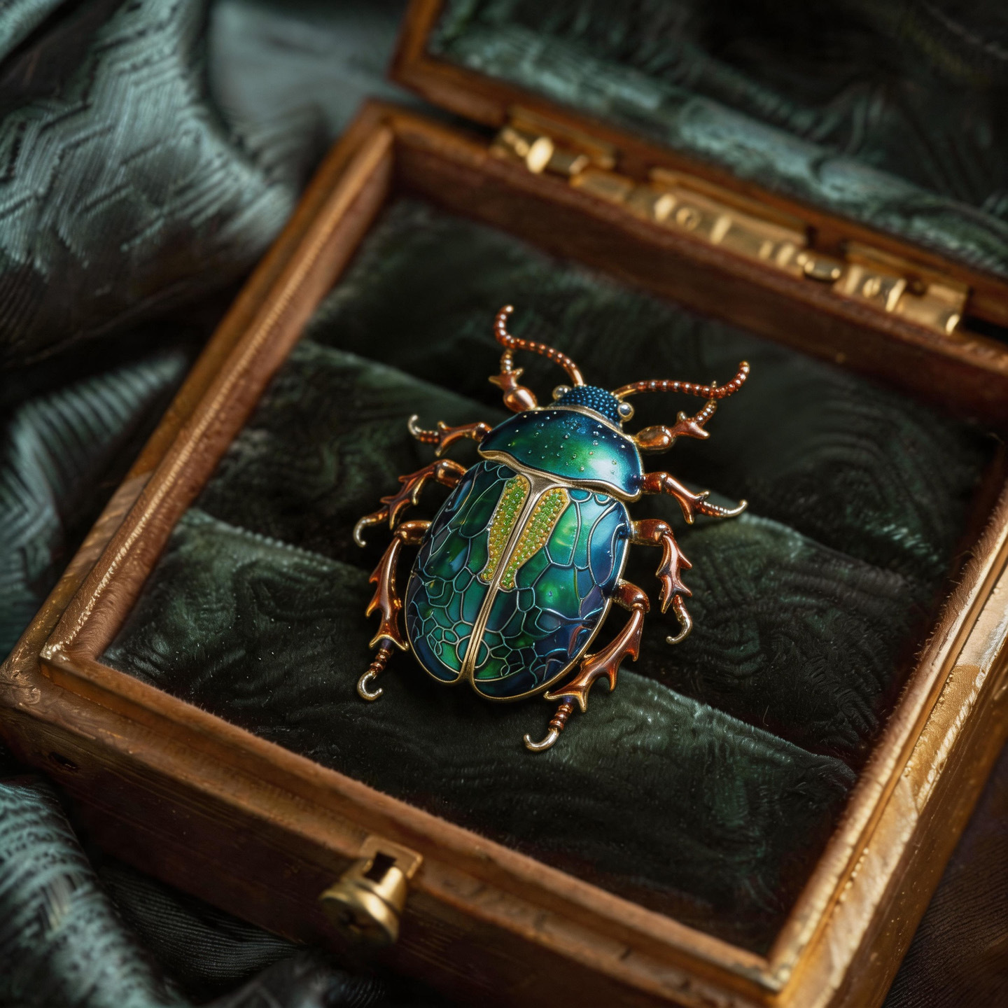 Xiliangfeizi Europe and America Foreign Trade Direct Sales Animal Brooch Beetle Brooch Insect Pin Factory Wholesale