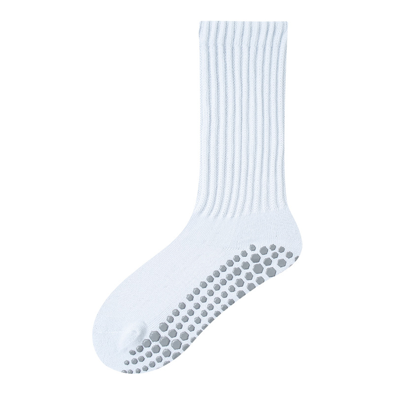 Professional Non-Slip Women's Mid-Calf Yoga & Pilates Socks – Shock-Absorbing, Quiet, and Ideal for Indoor Exercise