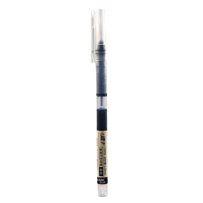 Direct Liquid Roller Ball Pen Quick Drying Black Pen Large Capacity 0.5mm Student and Office Use Neutral Pen Wholesale