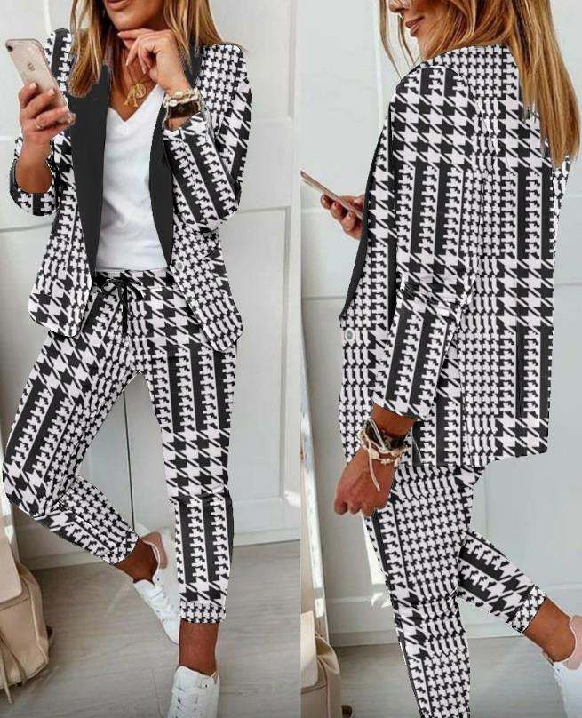 2026 New European and American winter casual fashion suit, women's suit, European and American style