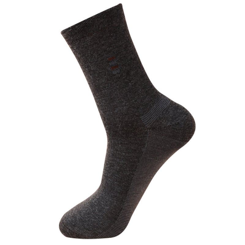Military training socks for men, durable sports socks, cotton mid-calf socks, all-season long socks, work safety socks, spliced mid-waist socks