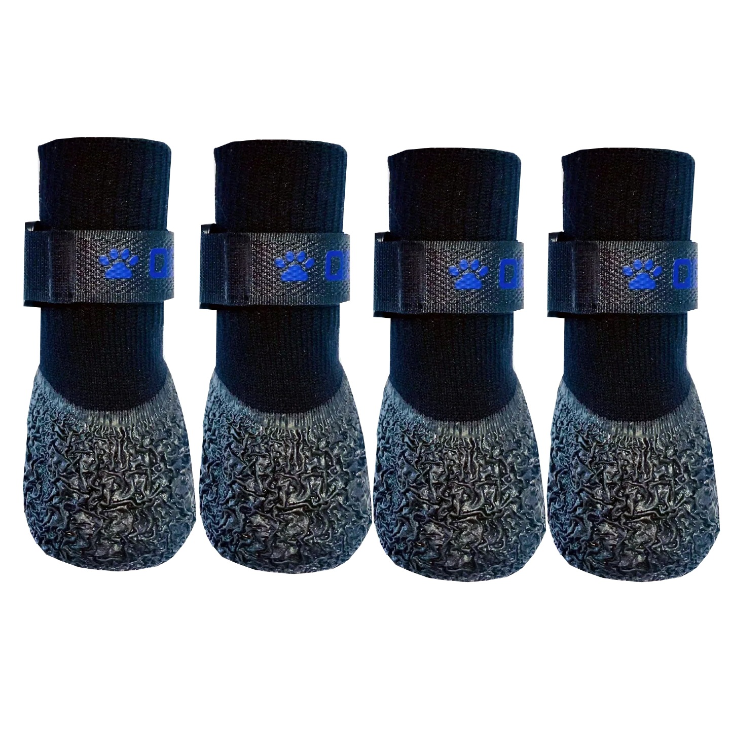 Direct-sale breathable cotton pet socks/booties for small and medium dogs; comfortable, lightweight, non-slip, and sold as a set of four.