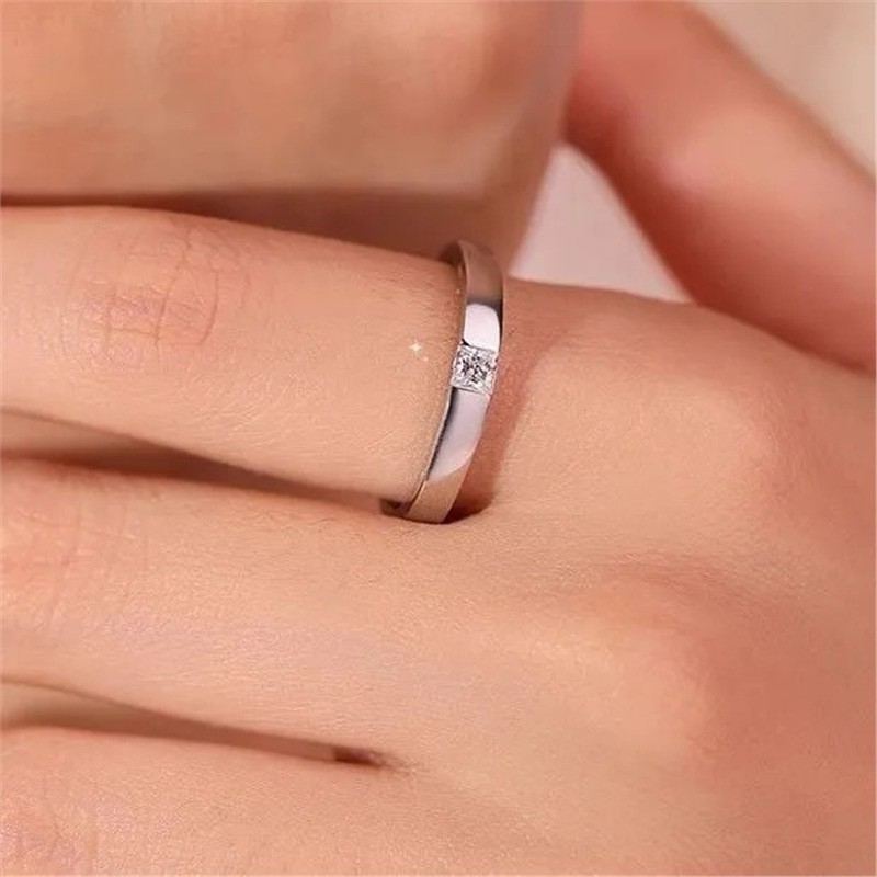 Japanese and Korean Classic Couple Rings, Wedding Pair Rings, Adjustable Engagement Rings, Popular on Xiaohongshu, Douyin, and Kuaishou