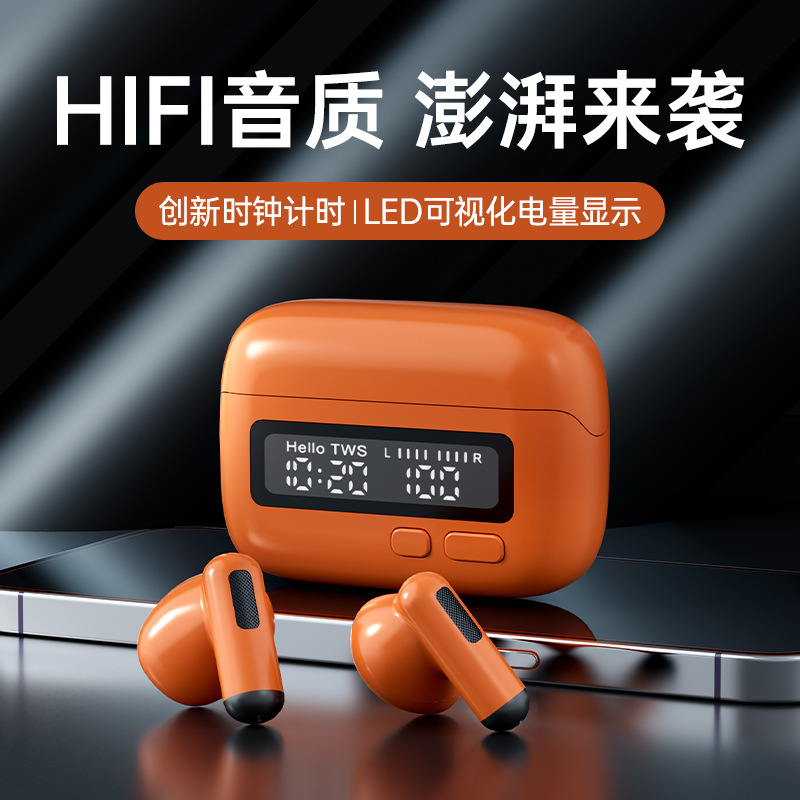 MC 跨境热销爆款数显TWS蓝牙耳机真无线入耳HIFI音质音乐游戏耳机