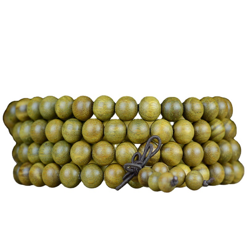 Authentic Argentine green sandalwood 108 beads Buddhist prayer beads, sandalwood cultural play bracelet wooden beads wholesale