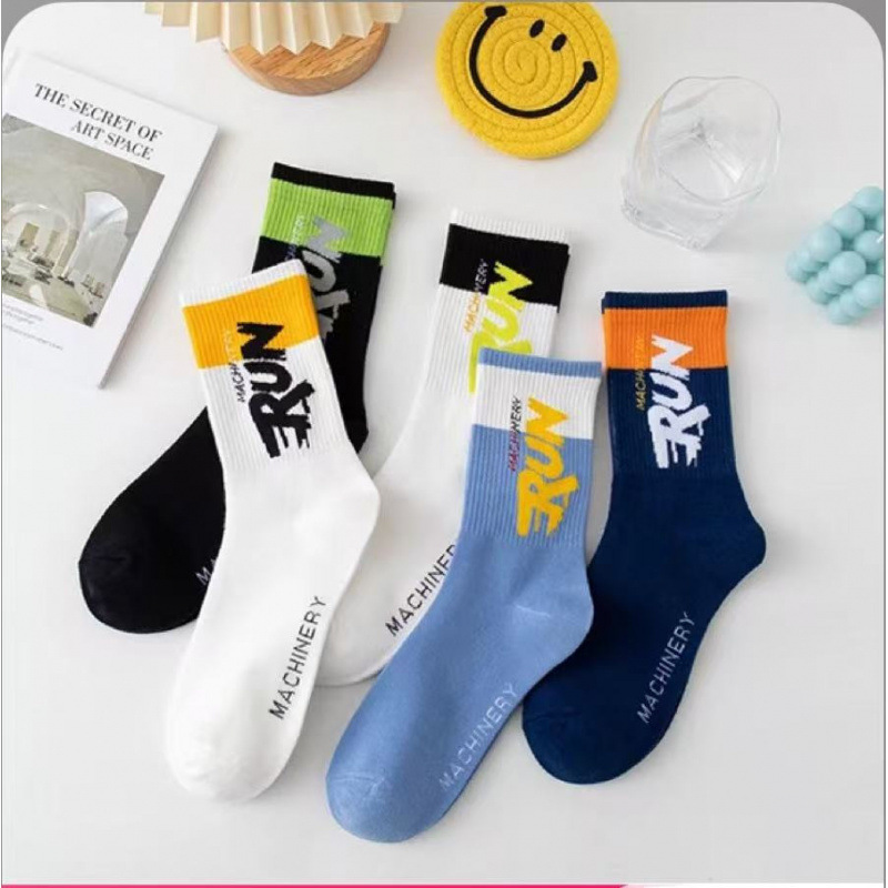 Zhuji Socks Men's Anti-Odor Sweat-Absorbent Long Socks, Mid-Calf Sports Socks, Four Seasons Casual Cotton Socks, Wholesale from Manufacturer