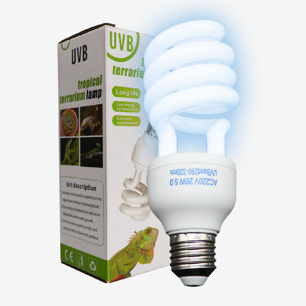 陆龟蜥蜴爬宠爬虫uvb灯补钙灯多肉植物紫外线灯uvb节能灯110v220v