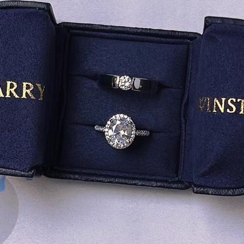 Japanese and Korean Classic Couple Rings, Wedding Pair Rings, Adjustable Engagement Rings, Popular on Xiaohongshu, Douyin, and Kuaishou