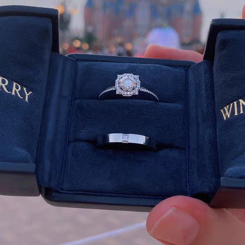 Japanese and Korean Classic Couple Rings, Wedding Pair Rings, Adjustable Engagement Rings, Popular on Xiaohongshu, Douyin, and Kuaishou