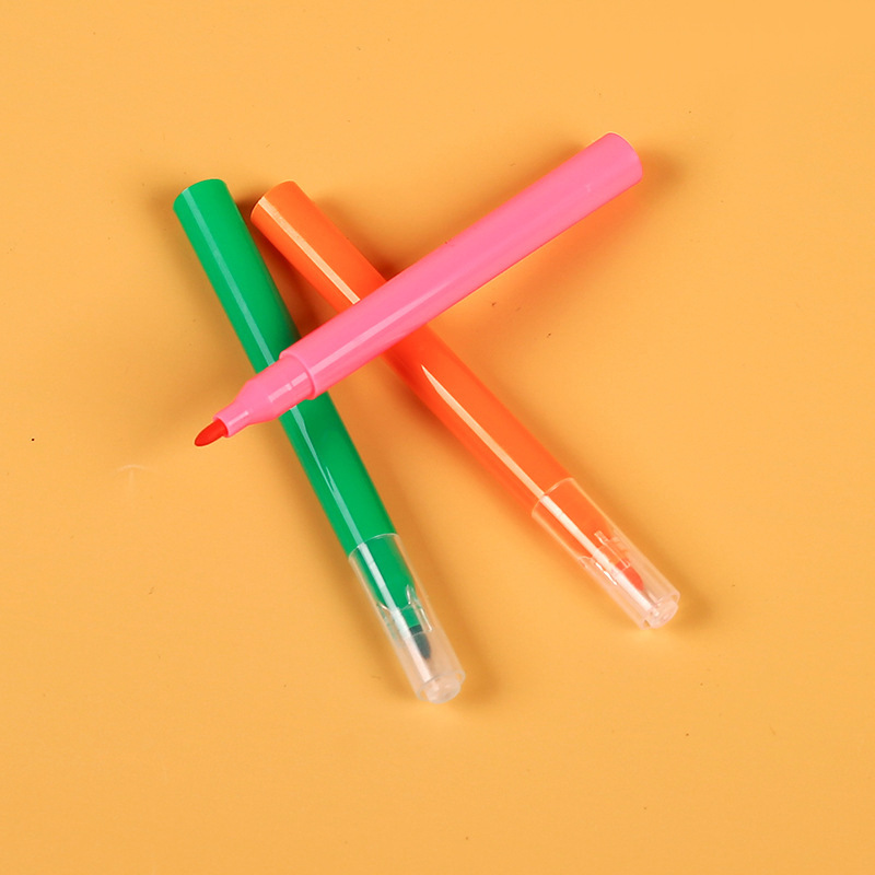 201 mini children's small colored brushes, 12 colors, eco-friendly, washable, for children's doodling, watercolor pens, hand-painting