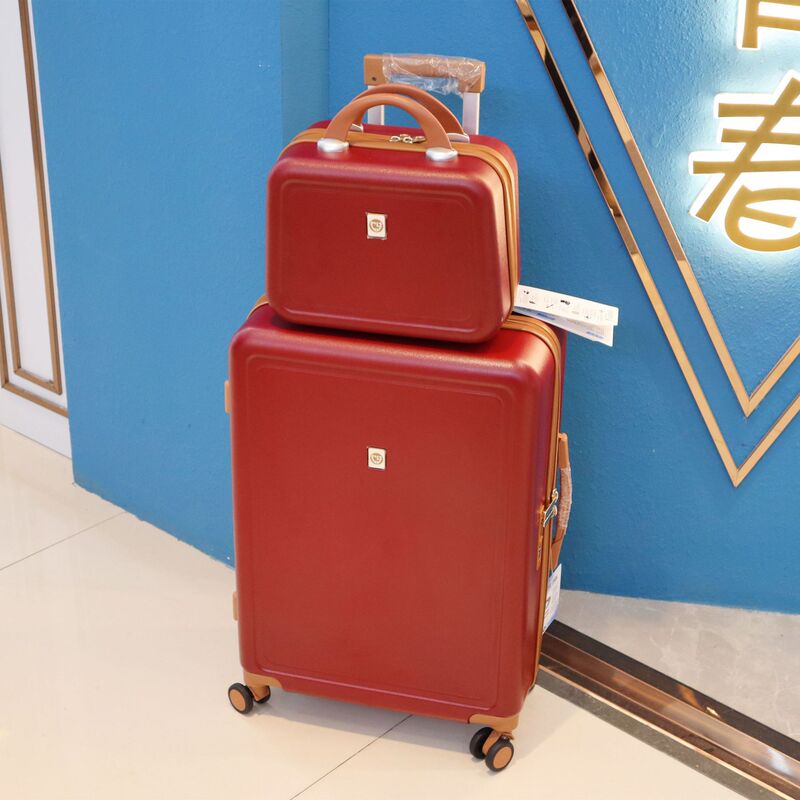 行李箱女结婚陪嫁红色拉杆箱20寸旅行箱万向轮密码箱皮箱子新款男