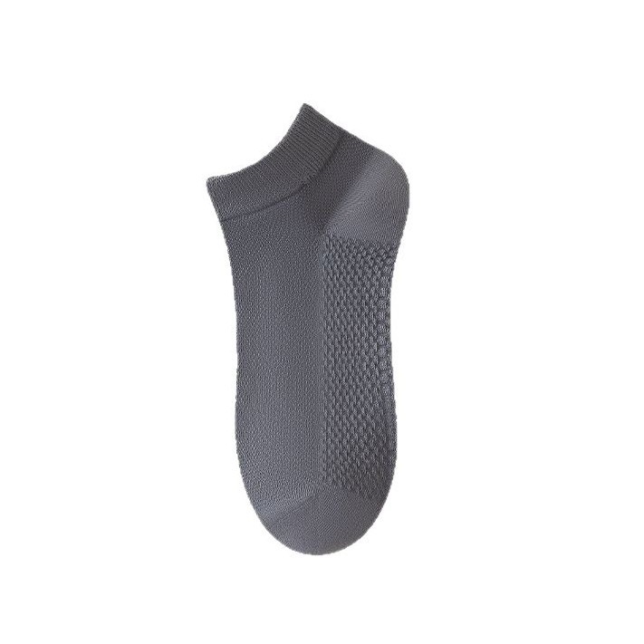 Men's short socks, thin summer pure cotton anti-odor boat socks, sweat-absorbent, breathable mesh, short tube, 100% cotton socks for summer